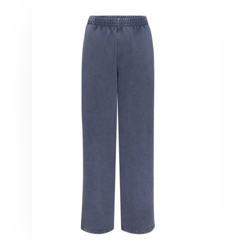 Skims Boyfriend Fleece Pant (Steel Blue)